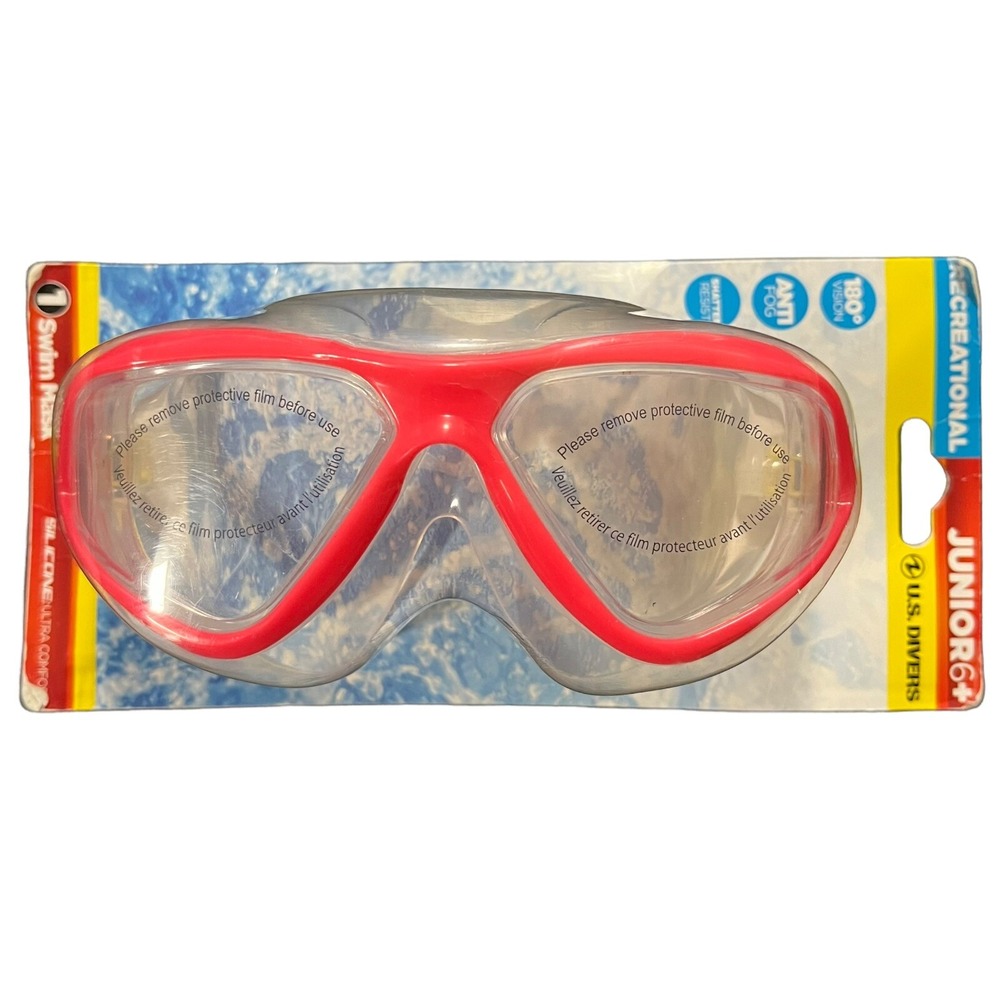 U.S. Divers Girls Swim Goggles Pink Shatter-Resistant UV Panoramic View Anti-fog
